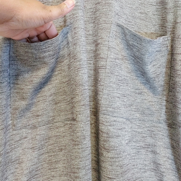 J. Jill Pure Jill Purple Gray Cowl Neck Tunic Dress Sz S Casual Comfy Weekend - Picture 3 of 9